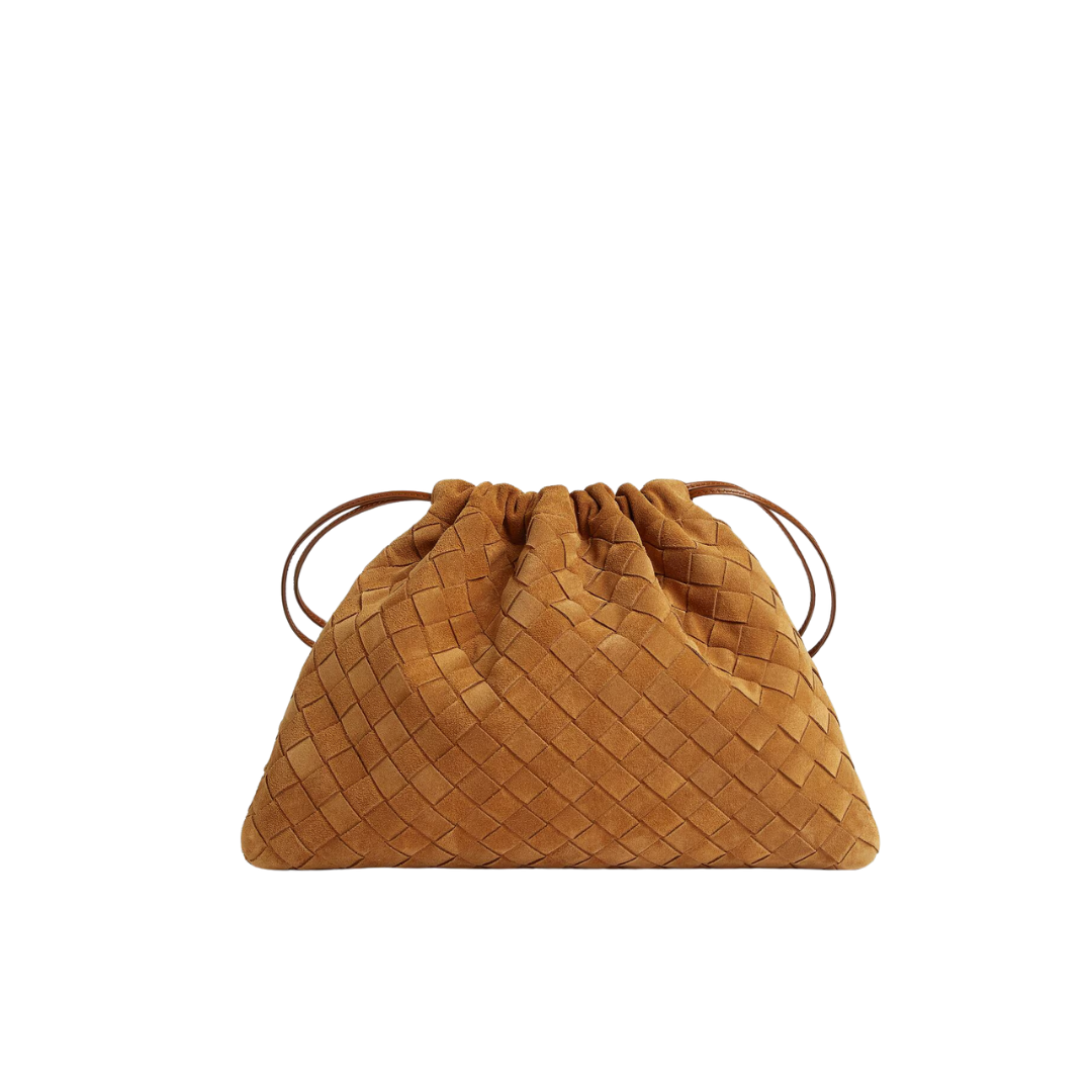 TESSA SUEDE CAMEL BAG (L)