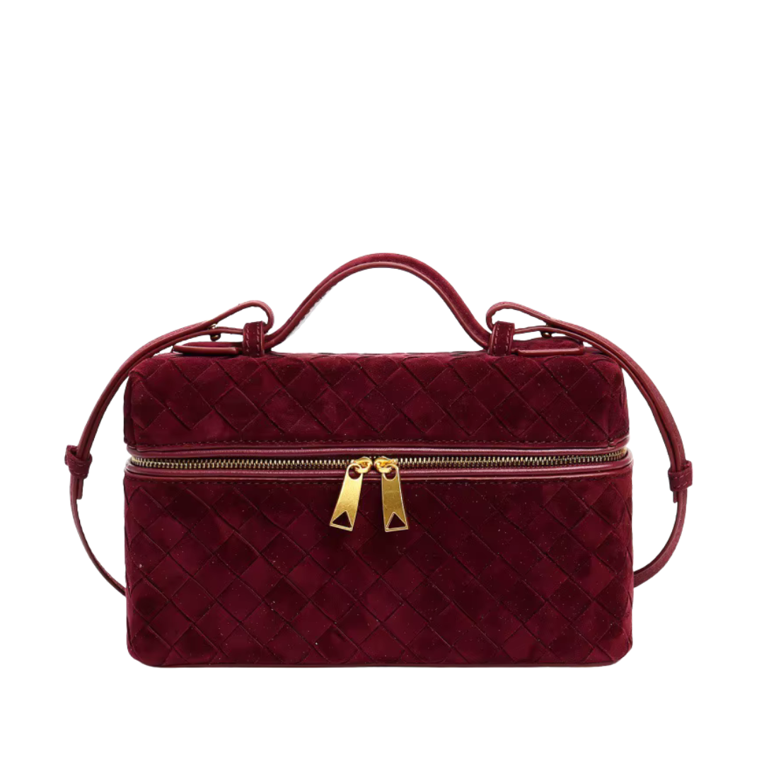 ALAIA SUEDE WINE BAG