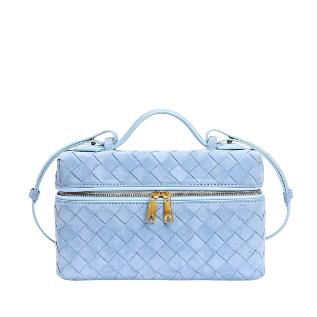 ALAIA SUEDE BLUE BAG