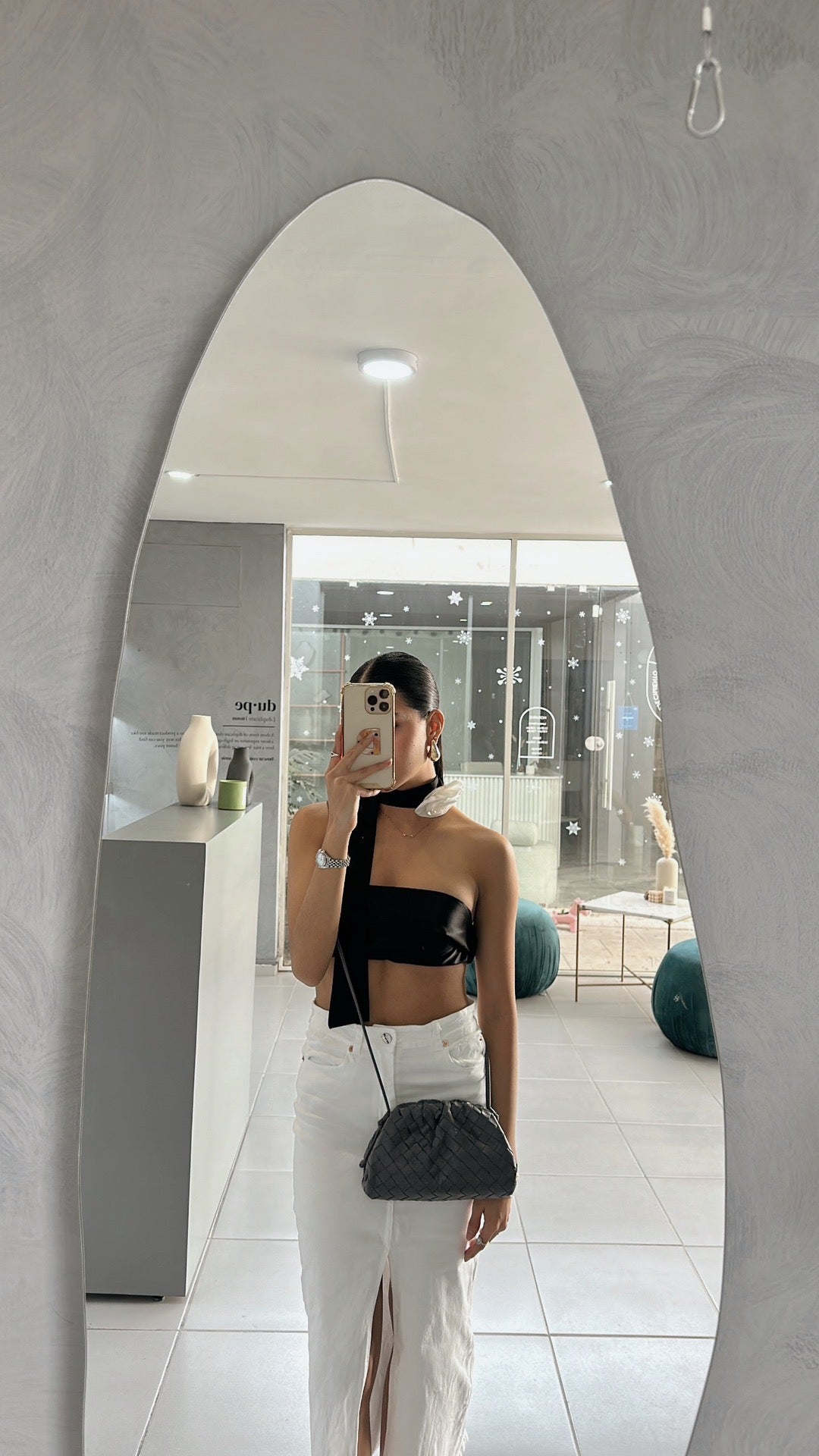 GREY POUCH BAG