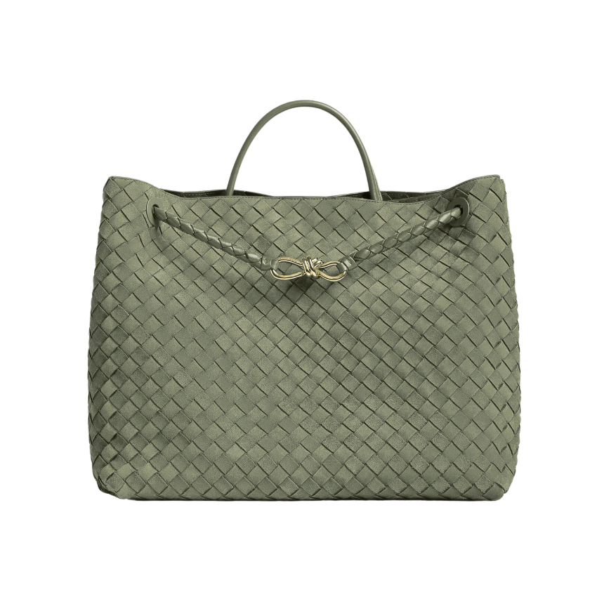 GREEN SUEDE GALA XXL BAG