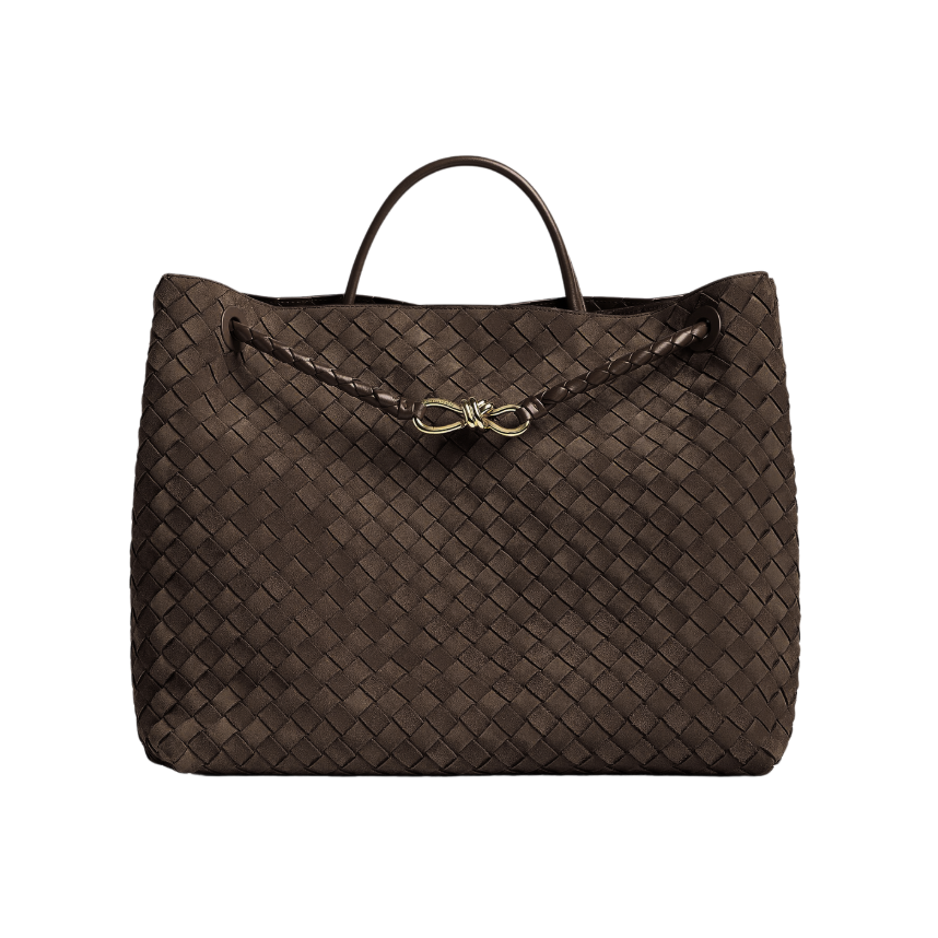 BROWN SUEDE GALA XXL BAG