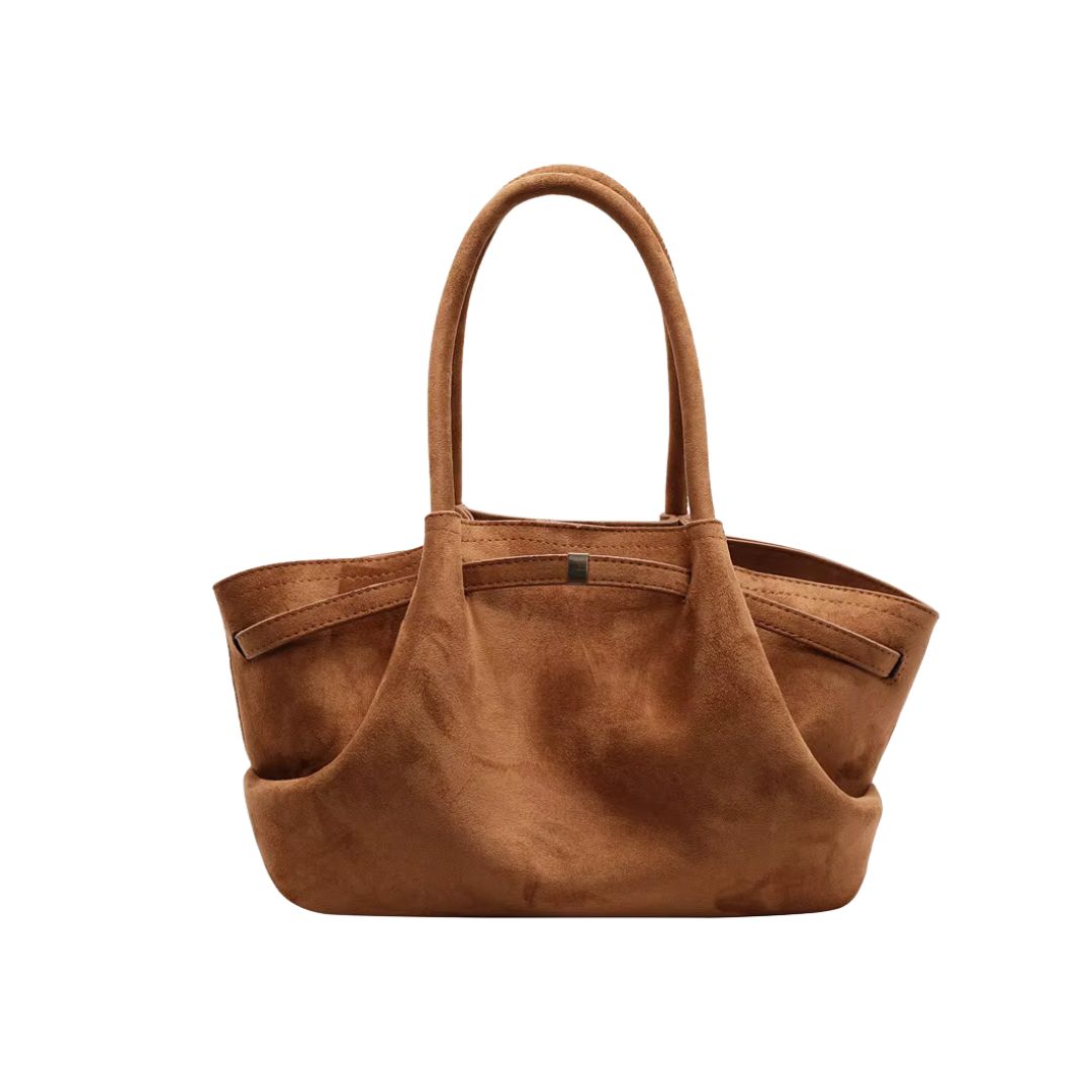 MARTINA SOFT SUEDE CAMEL BAG