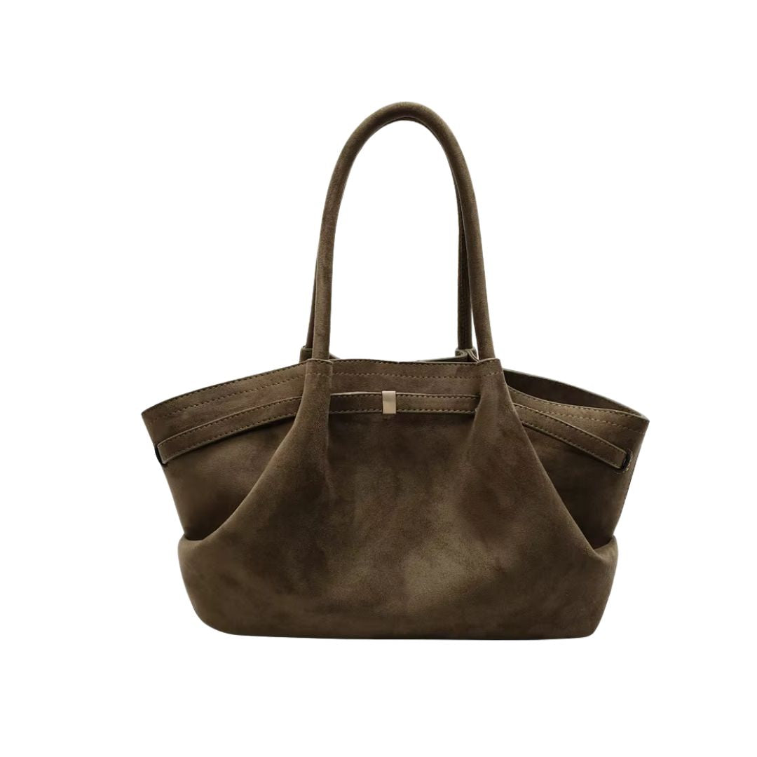MARTINA SOFT SUEDE BROWN BAG
