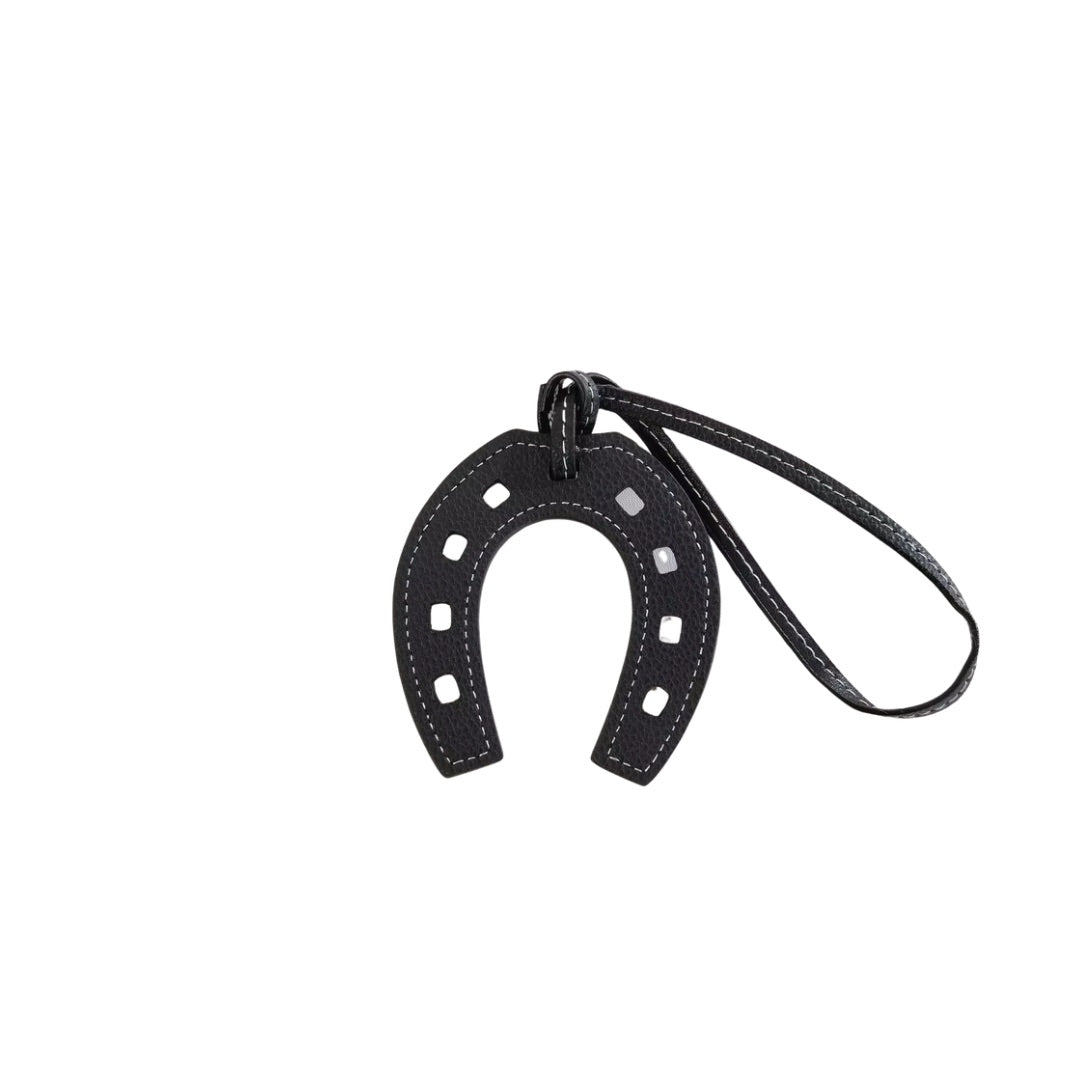 BLACK HORSESHOE CHARM