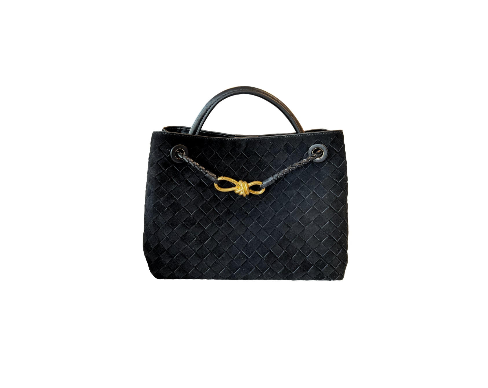 PRE ORDER BLACK SUEDE GALA M BAG (PIEL)