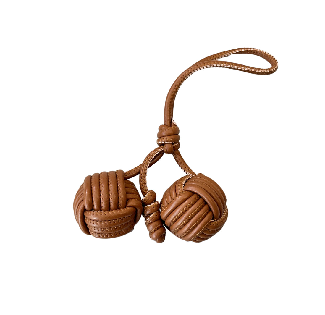 LIGHT BROWN BALL CHARM