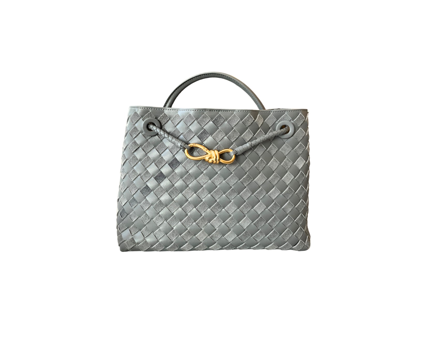 PRE ORDER BI COLOR LIGHT GREY GALA SUEDE M BAG (PIEL)