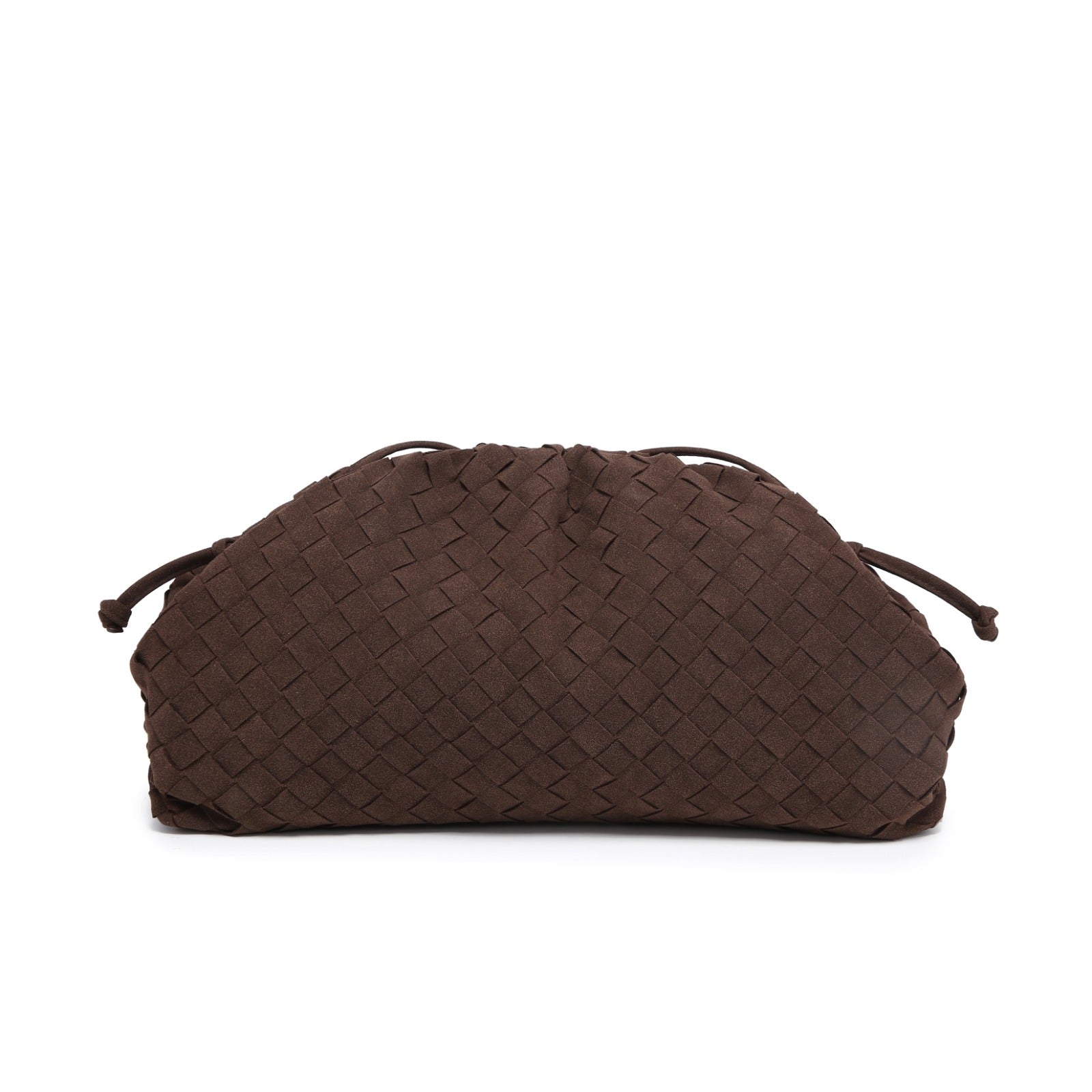 PRE ORDER BROWN SUEDE POUCH BAG XL