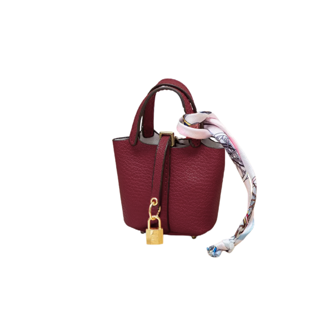 MINI P WINE BAG CHARM