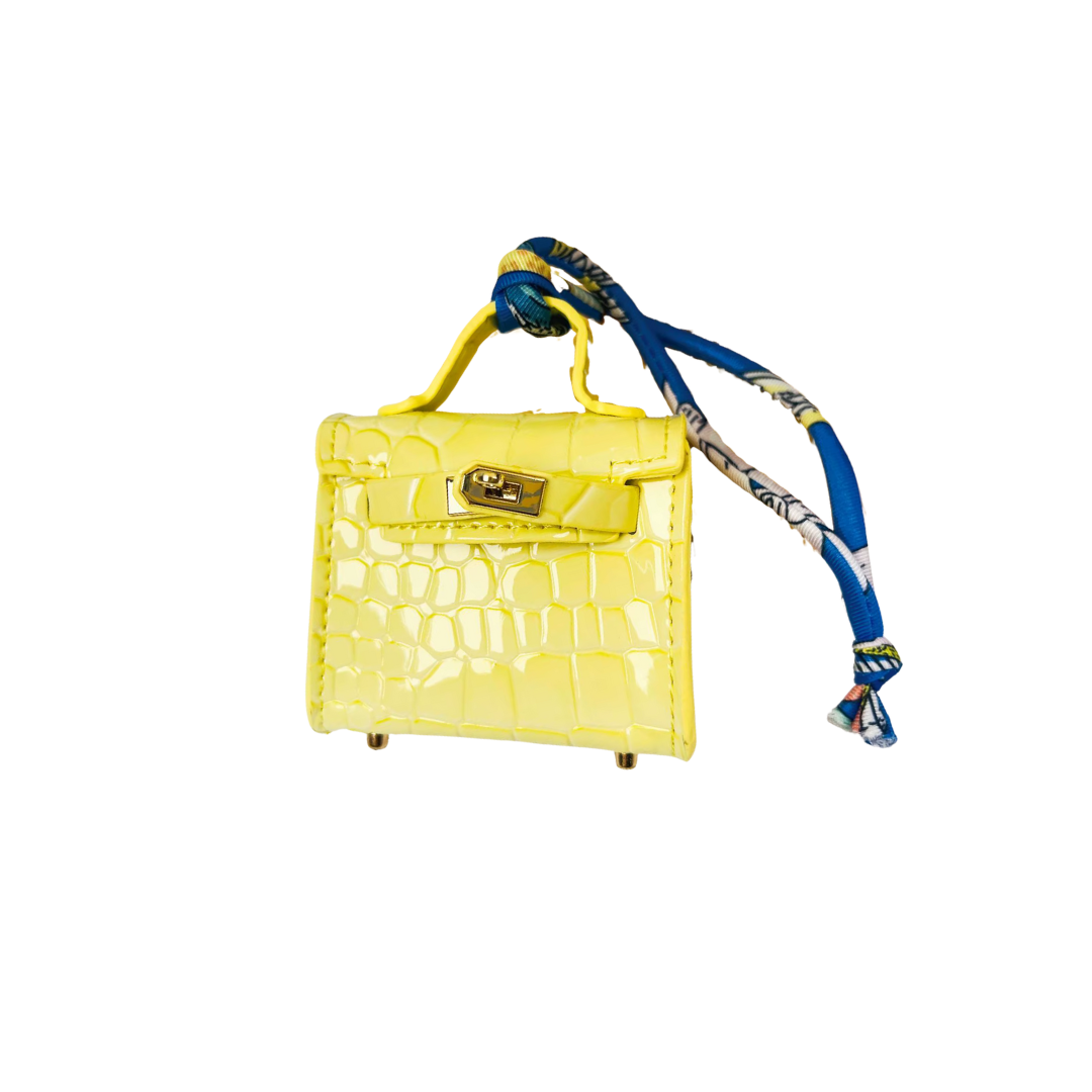 MINI B YELLOW COCO BAG CHARM
