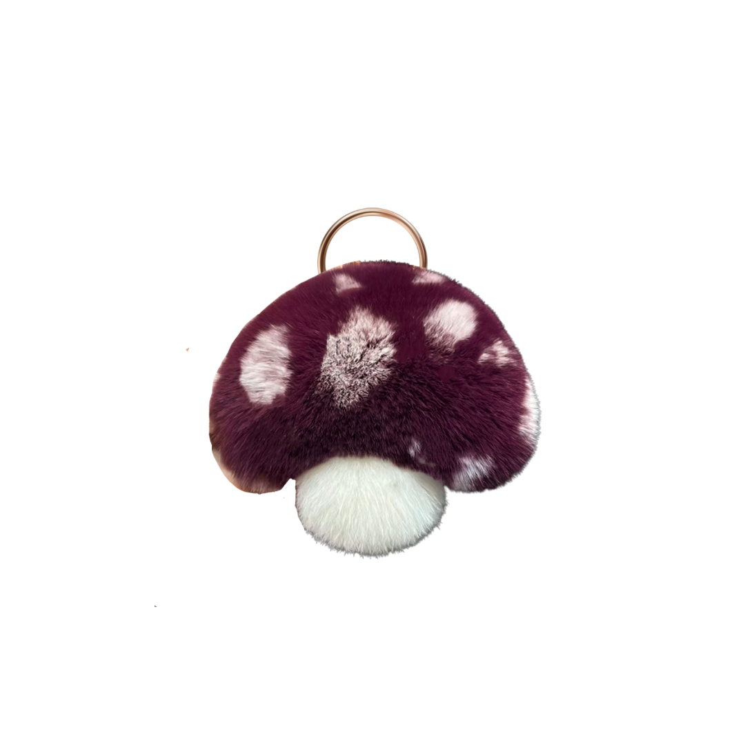 WINE MUSHROOM CHARM