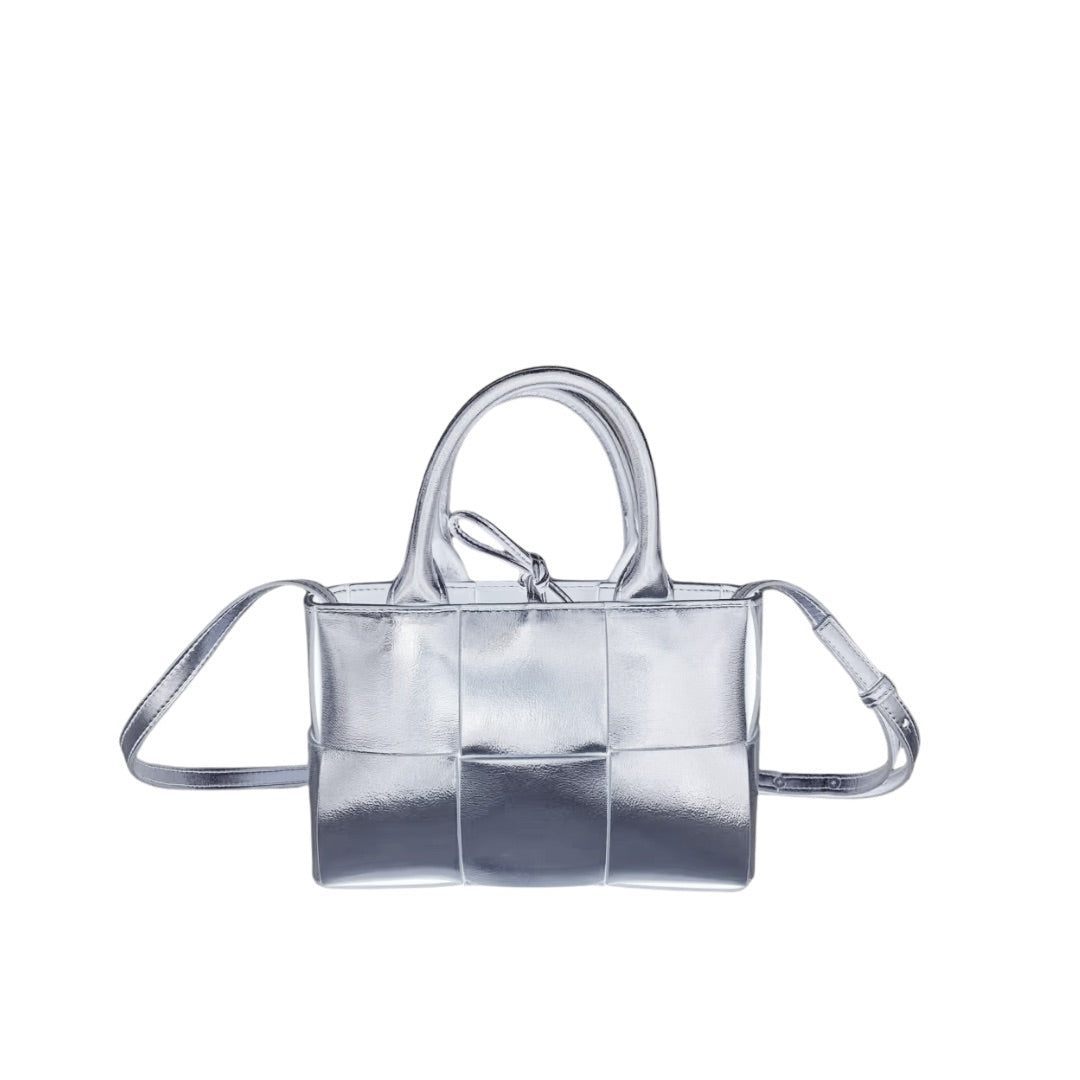 PRE ORDER MINI LULU SILVER BAG